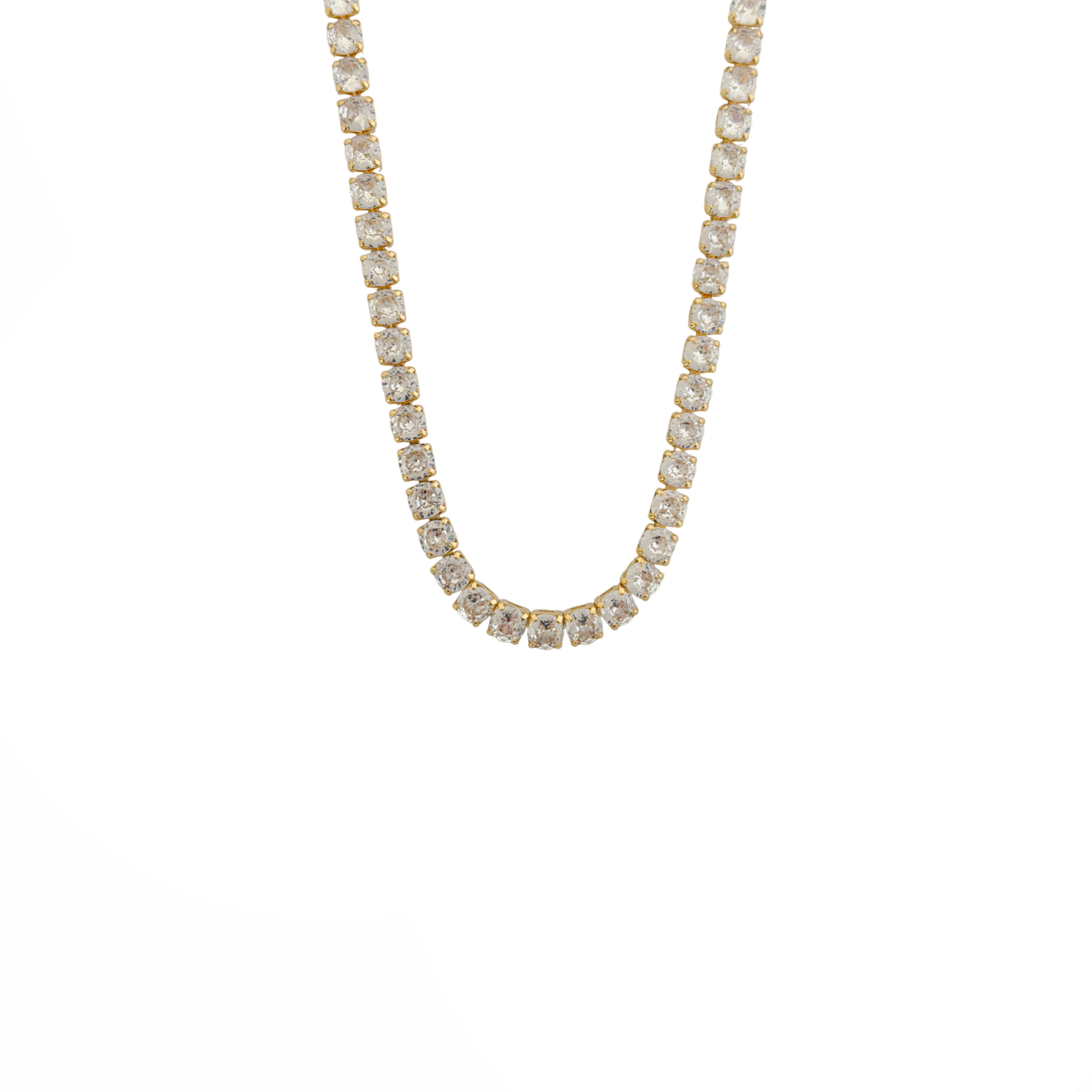 Choker Rivieira Redonda, Banhado em Ouro 18k