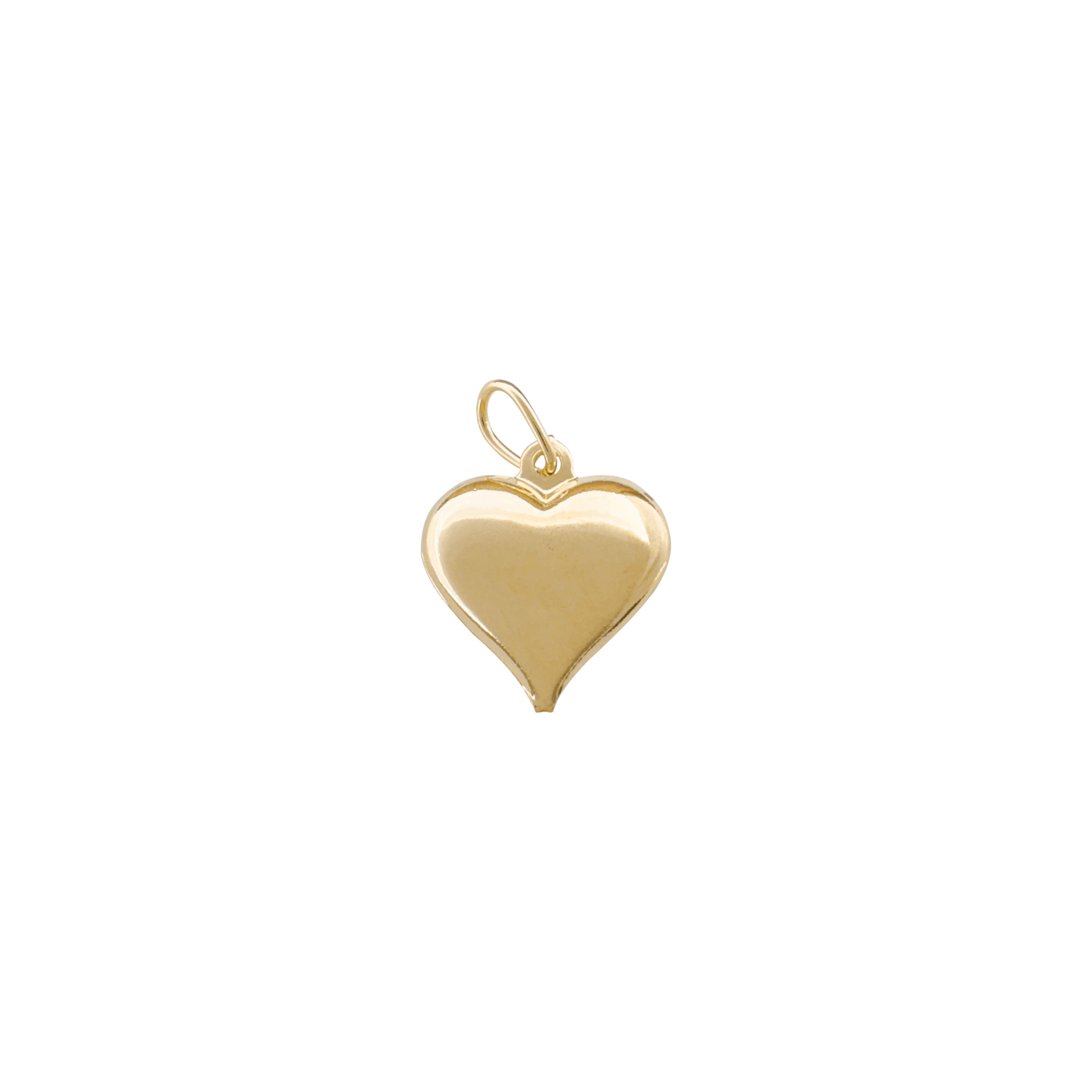 Pingente de Coração Banhado em Ouro 18k