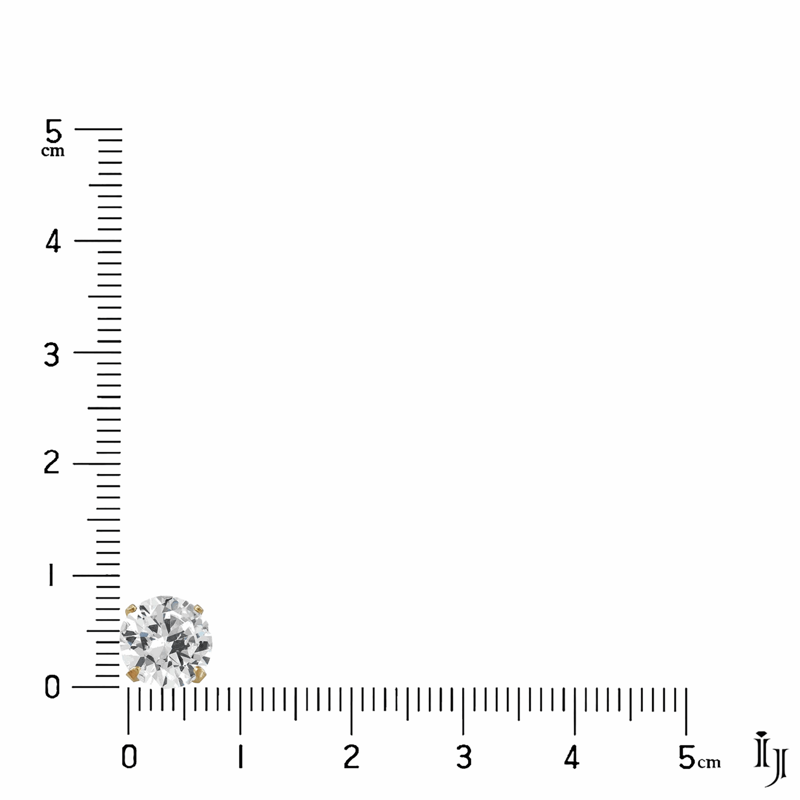 Brinco Zircônia Redondo Banhado em Ouro 18k - Image 2
