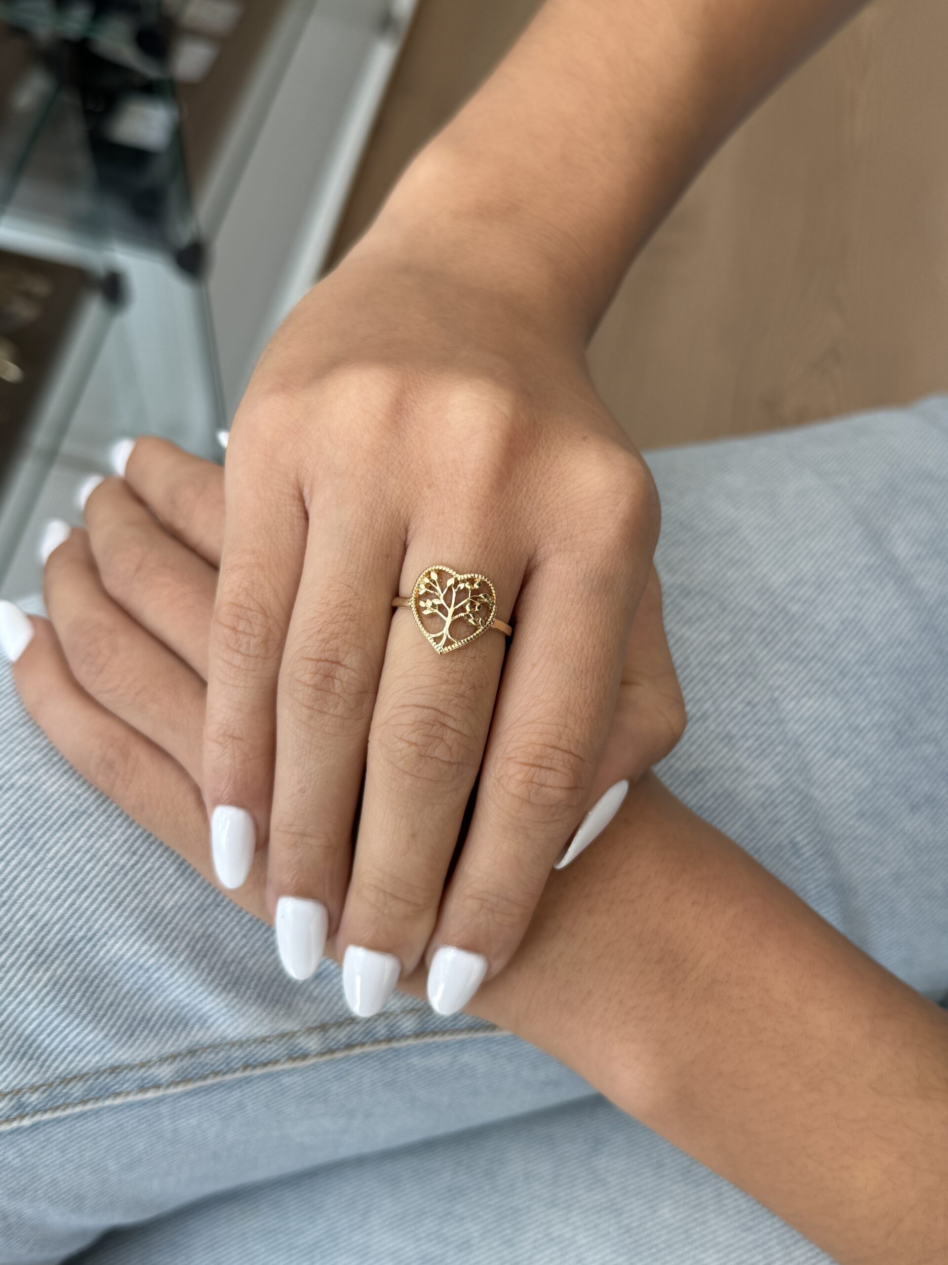 Anel Arvore da Vida Banhado em Ouro 18K - Image 2